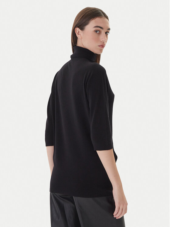 Kontatto Kontatto Rollkragenpullover 3M0823C Schwarz Regular Fit