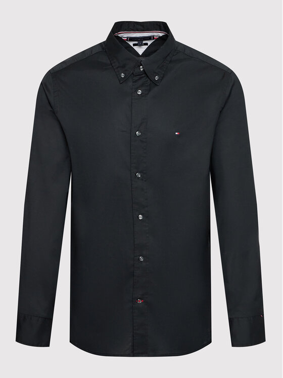 Tommy Hilfiger Tommy Hilfiger Košeľa Core Flex MW0MW25035 Čierna Regular Fit