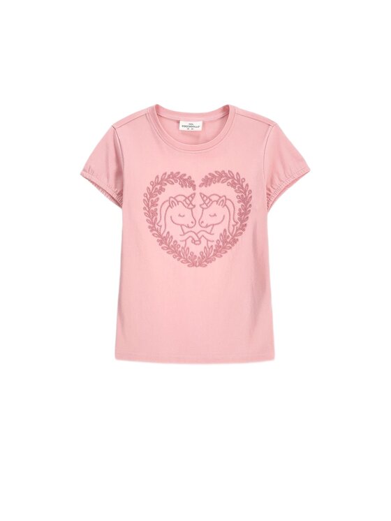 Coccodrillo Coccodrillo T-Shirt ZC6143201WGK-007 Różowy Regular Fit