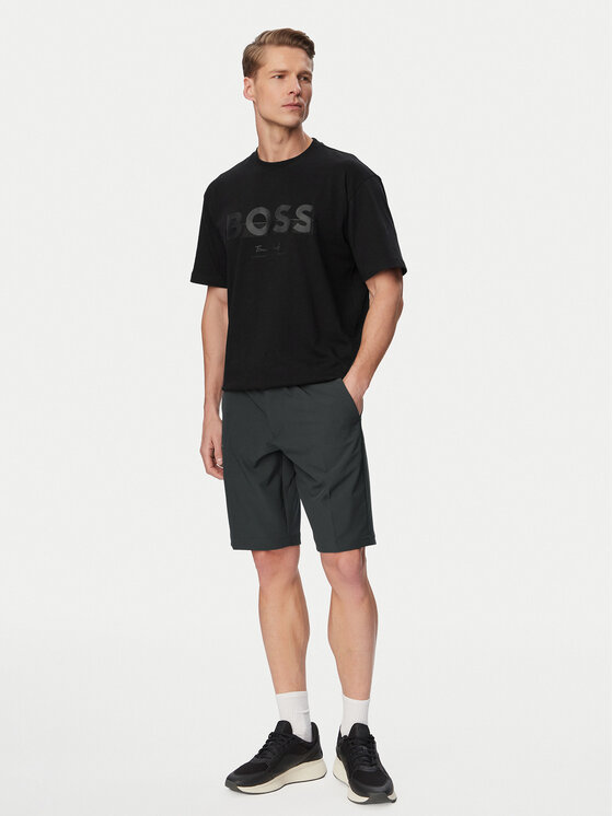 BOSS BOSS Kratke hlače S Commuter 10.5 Inch 50540337 Tamno zelena Slim Fit