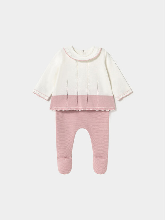 Mayoral Mayoral Completo maglia e ghettine 1587 Rosa Regular Fit