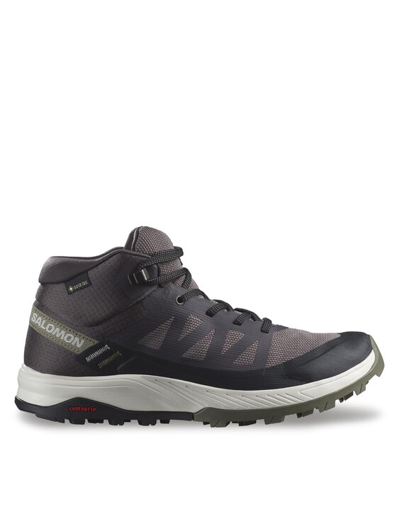 Salomon Pārgājienu apavi Outrise Mid Gtx W GORE-TEX L47160700 Melns