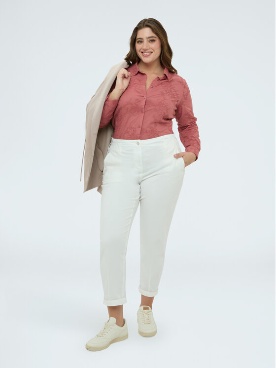 Fiorella Rubino Fiorella Rubino Koszula 5049T001453N006 Różowy Regular Fit