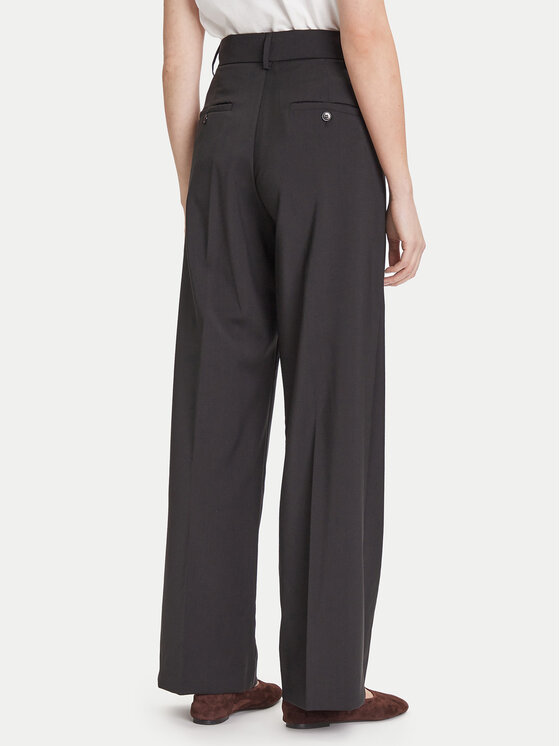 Weekend Max Mara Weekend Max Mara Pantaloni di tessuto Visivo 2525136031 Nero Regular Fit