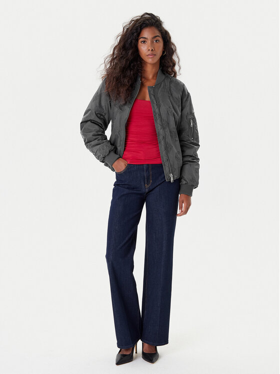 Guess Guess Μπόμπερ μπουφάν W5YL08 WHDK2 Γκρι Regular Fit