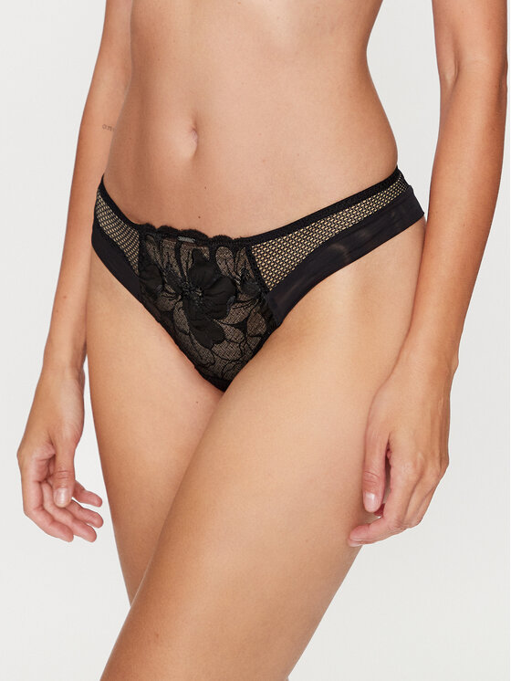 Chantelle Stringi Fleurs Si C12Q90 Melns