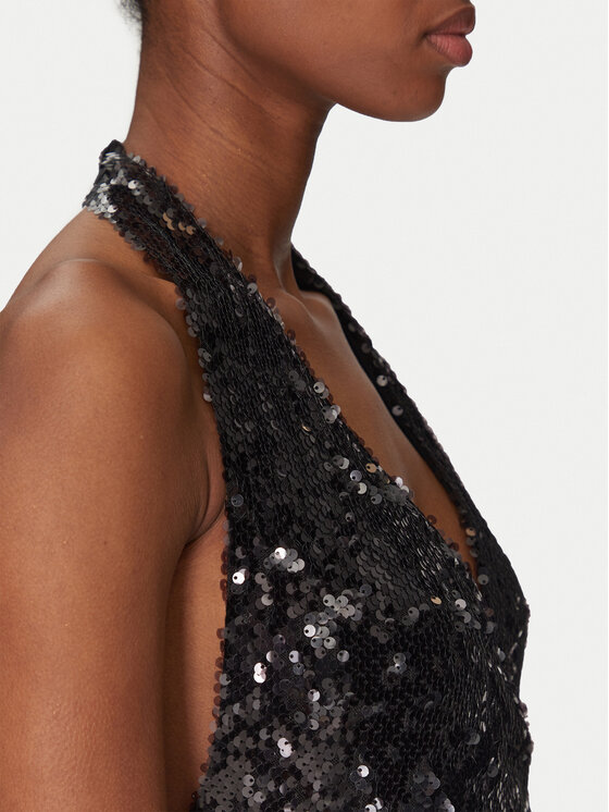 Haveone Haveone Rochie cocktail AGE-M104 Negru Regular Fit