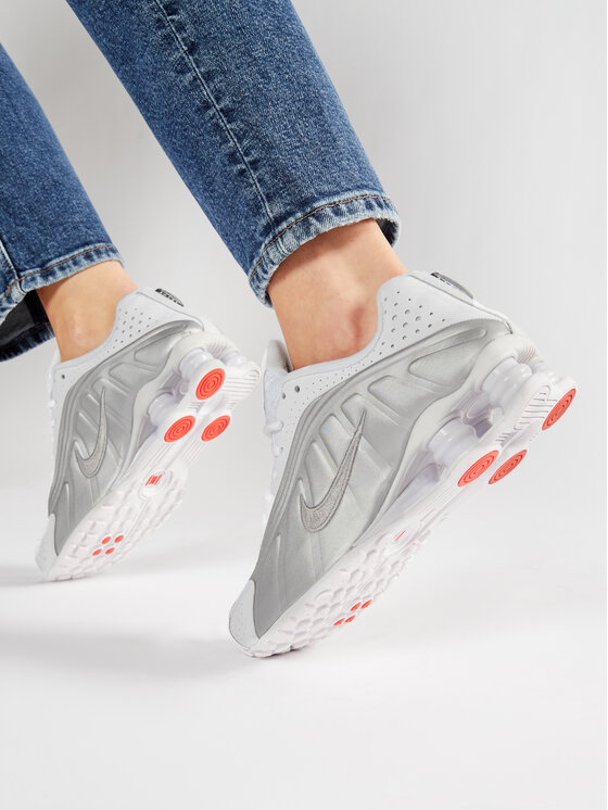 Nike Nike Снікерcи Shox R4 (GS) BQ4000 100 Білий