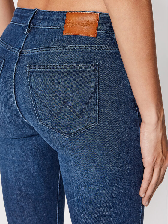 Wrangler Wrangler Teksad W28KXR44P 112144781 Tumesinine Skinny Fit