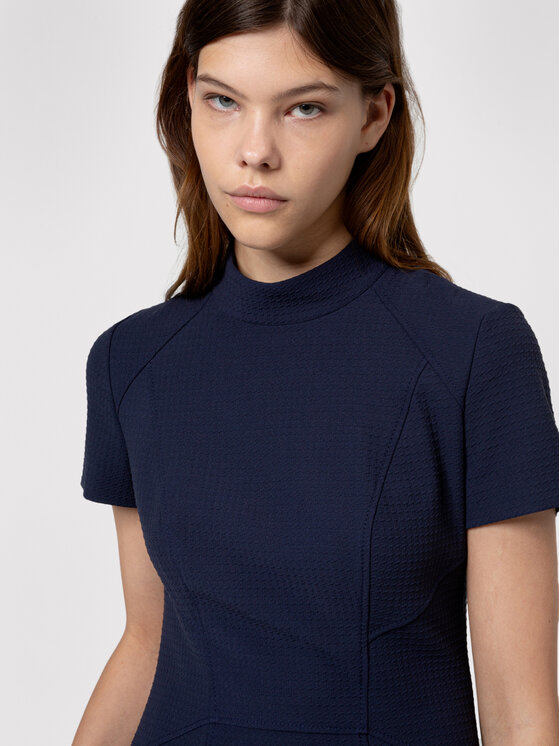 HUGO Hugo Плетена рокля Kabecci 50439748 Тъмносин Regular Fit