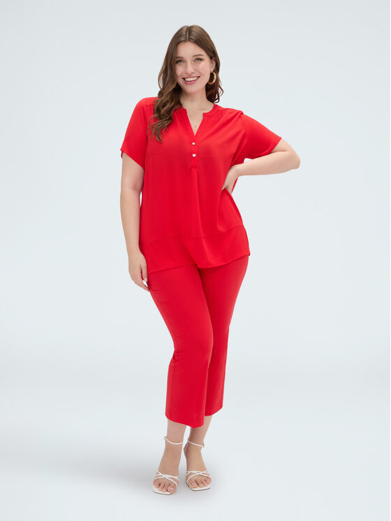 Fiorella Rubino Fiorella Rubino T-Shirt G09GL009115N016 Czerwony Regular Fit