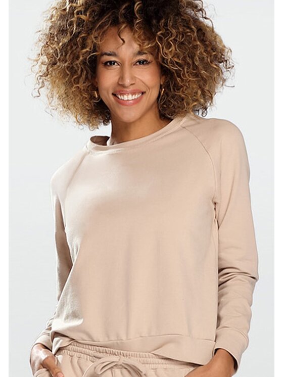 DKaren Sport DKaren Sport Bluza Wenezja Beżowy Slim Fit