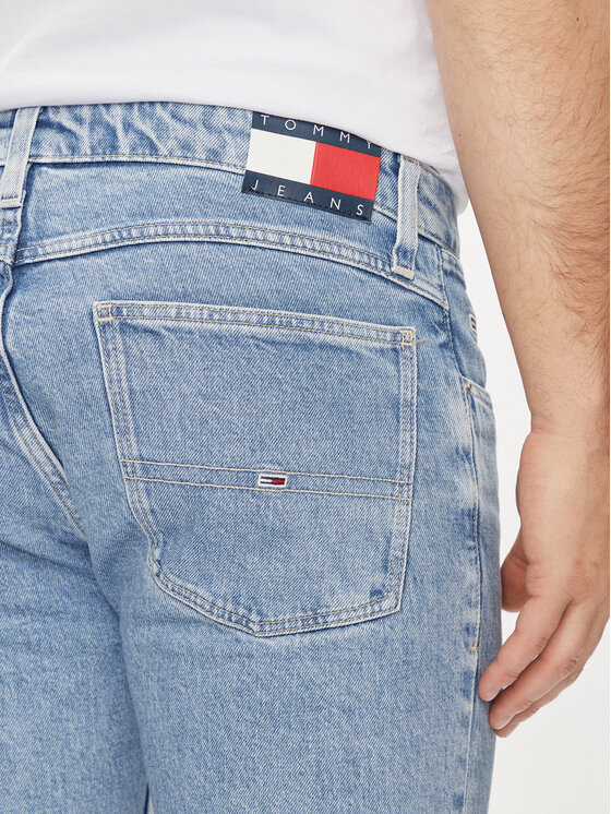 Tommy Jeans Tommy Jeans Džínsové šortky Ronnie DM0DM19154 Modrá Slim Fit