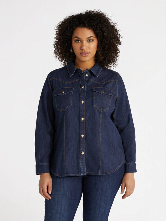 Fiorella Rubino Fiorella Rubino Camicia 5466T001207N034 Blu Regular Fit