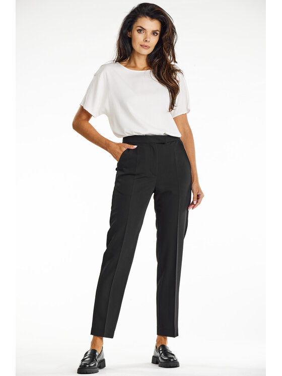 Awama Awama Dámske nohavice A675 Čierna Basic Fit