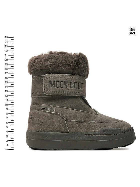 Moon Boot Moon Boot Snehule Junior Park Dtrap Boot Suede 80D3440040 Sivá