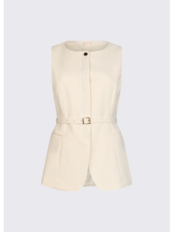 Liu Jo Liu Jo Gilet WA6209TS896X0760 Bianco Regular Fit