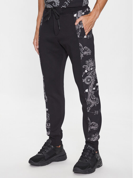 Versace Jeans Couture Versace Jeans Couture Долнище анцуг 75GAA3C0 Черен Regular Fit