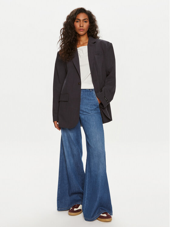 Marella Marella Džinsi 2423186014 Zils Wide Leg