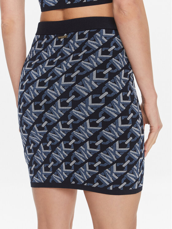 MICHAEL Michael Kors MICHAEL Michael Kors Spódnica mini MR470BM9Z6 Granatowy Slim Fit