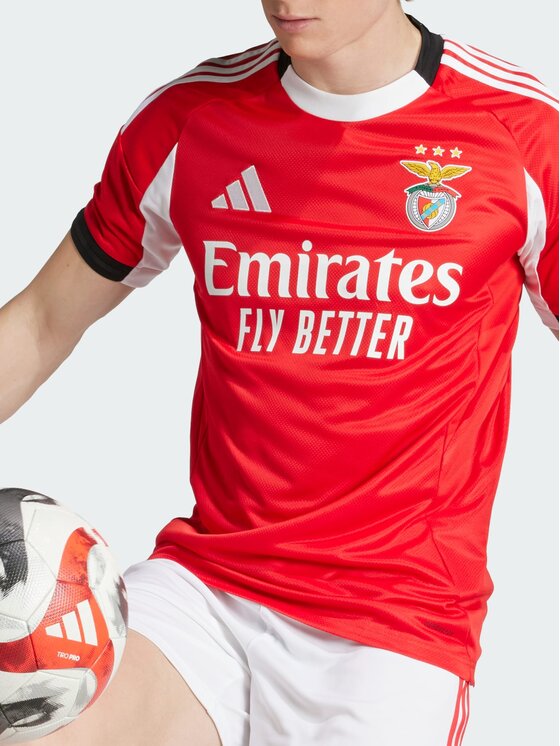 adidas adidas Koszulka techniczna Benfica 25/26 Home Jersey Czerwony Slim Fit