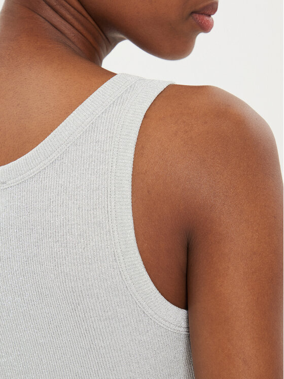 ViCOLO ViCOLO Top UB0009 Srebrna Regular Fit