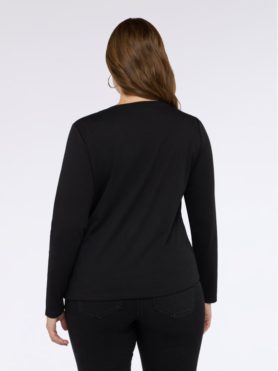 Fiorella Rubino Fiorella Rubino Bluzka G099L008776N033 Czarny Regular Fit