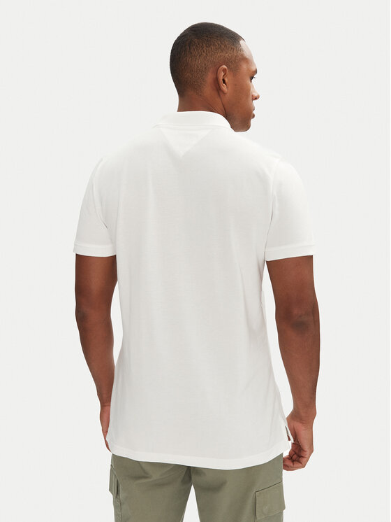 Tommy Jeans Tommy Jeans Polo DM0DM20676 Biały Slim Fit