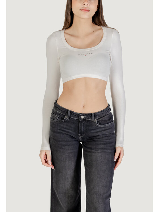 Tommy Jeans Tommy Jeans T-Shirt TJW SLIM SP CRP LINE Λευκό Slim Fit