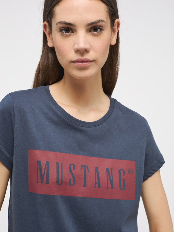 Mustang Mustang T-shirt Alina 1013220 Blu Regular Fit