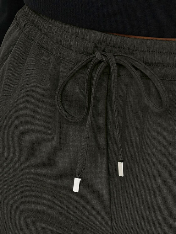 ONLY ONLY Hlače iz tkanine Ginny 15331492 Rjava Wide Leg