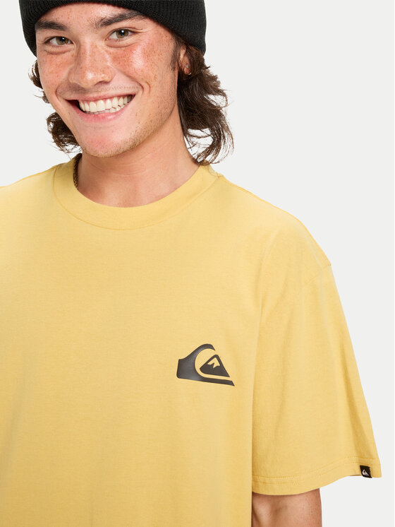 Quiksilver Quiksilver T-krekls Ev Mini Logo Ss EQYZT08181 Bēšs Regular Fit