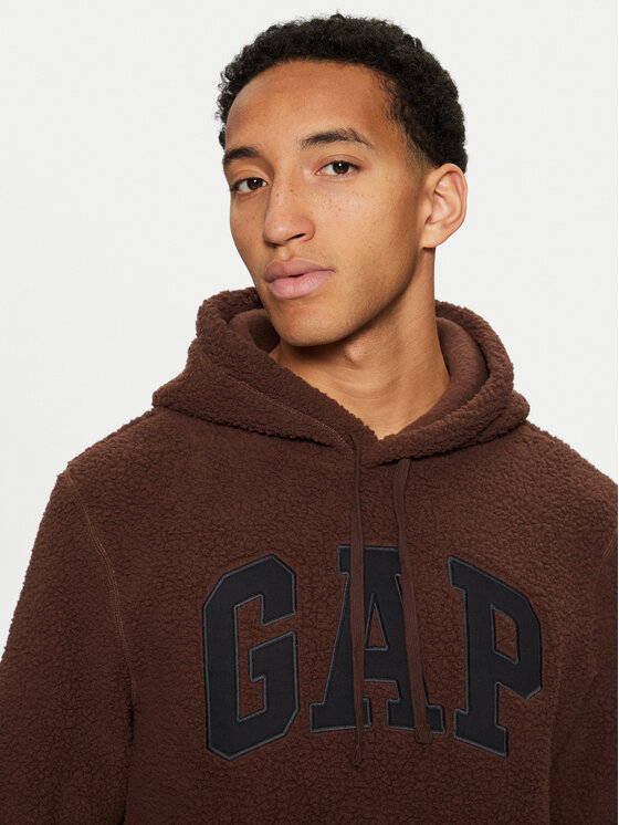 Gap Gap Majica dugih rukava 498353-01 Smeđa Regular Fit