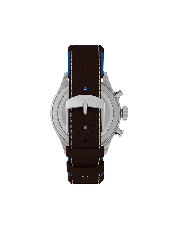 Timex Timex Ročna ura Timex x Pan Am® Waterbury Ace Chronograph TW2Y38700 Rjava