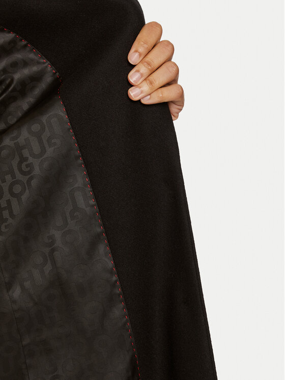 HUGO Hugo Cappotto di lana Mojeni 50526199 Nero Regular Fit