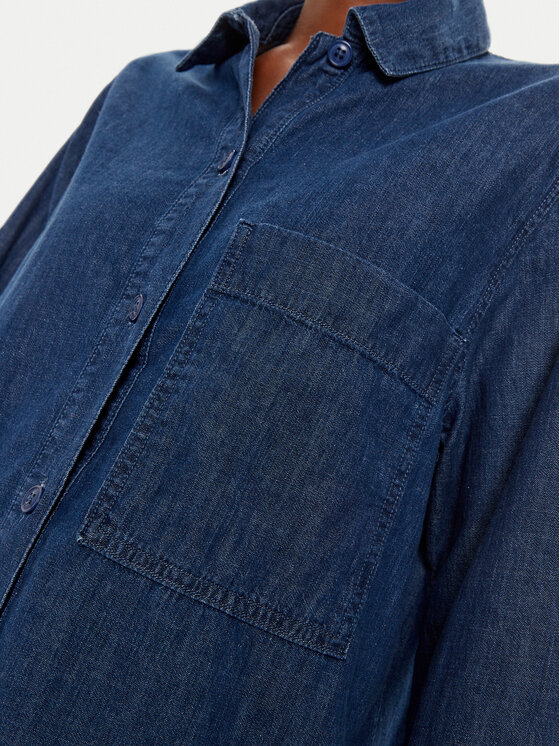 United Colors Of Benetton United Colors Of Benetton Τζιν πουκάμισο 5FV6DQ096 Μπλε Regular Fit