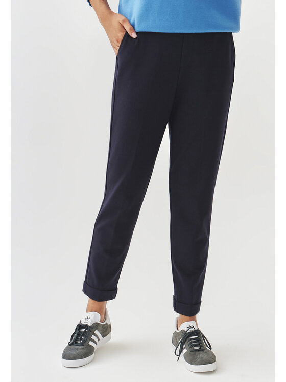 TATUUM TATUUM Kalhoty z materiálu LILO Tmavomodrá Straight Fit