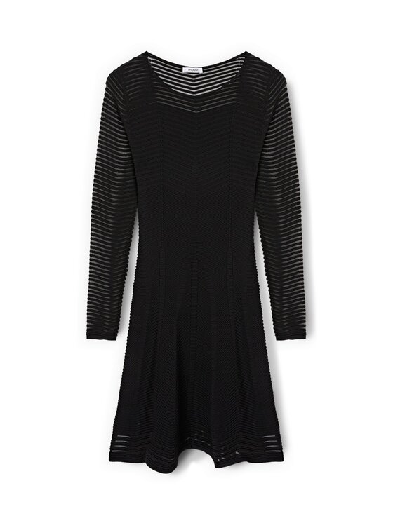 Motivi Motivi Vestito da giorno 7628W001542N033 Nero Flared Fit