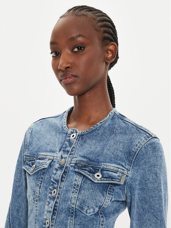 Pepe Jeans Robe en jean PL953549 Bleu Regular Fit Modivo
