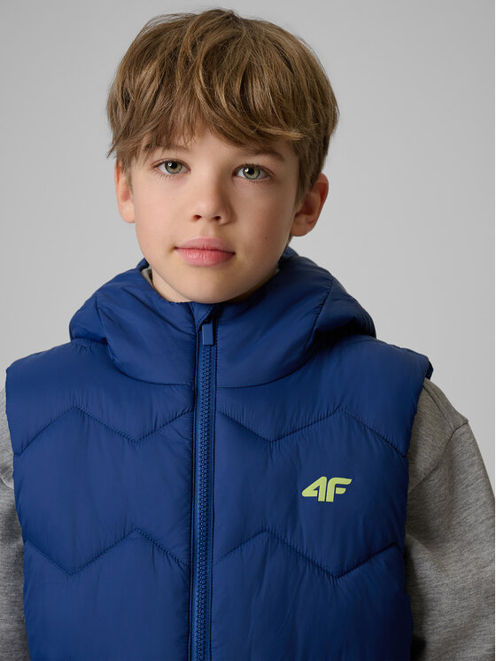 4F 4F Kamizelka OUTERWEAR Granatowy Regular Fit