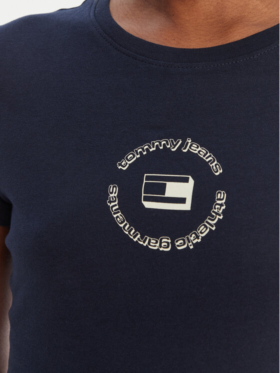 Tommy Jeans Tommy Jeans T-särk DW0DW22273 Tumesinine Slim Fit