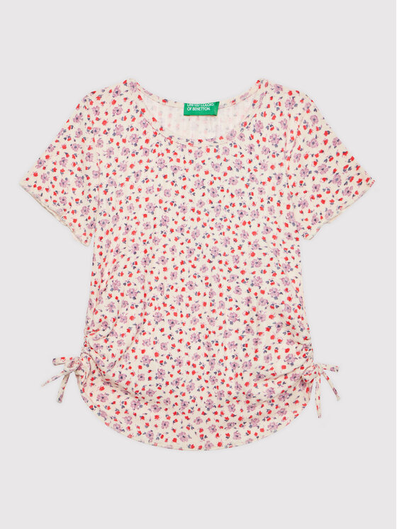 United Colors Of Benetton Tričko 3JKNC102M Ružová Slim Fit