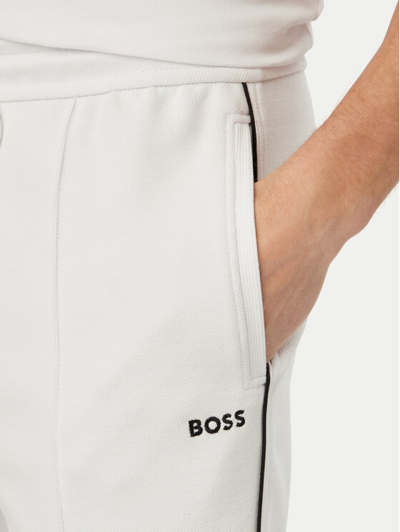 BOSS BOSS Szorty sportowe Join Headlo 50561776 Biały Regular Fit