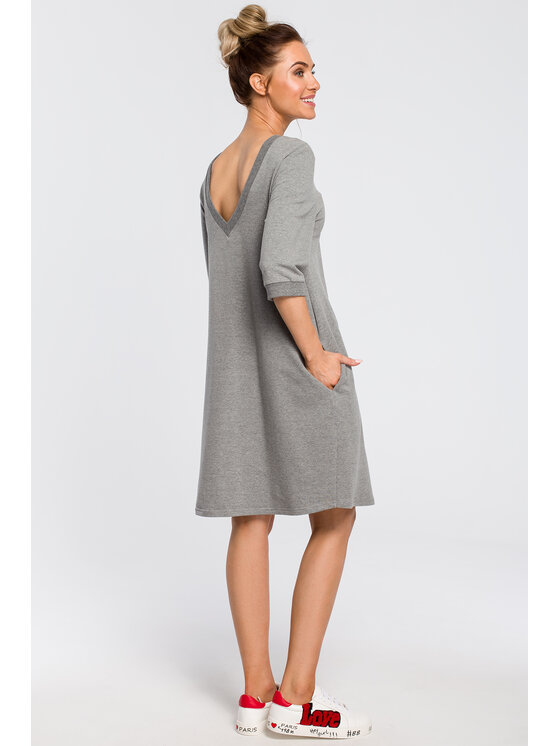 Made of Emotion Made of Emotion Vestito da giorno M417 Grigio Active Fit