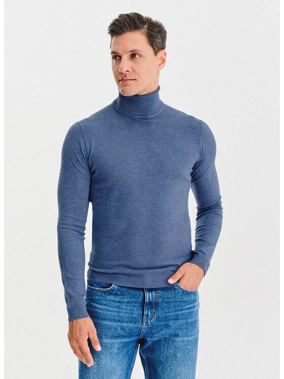 Pako Lorente Pako Lorente Sweter P25WN-2X-032 Niebieski Classic Fit