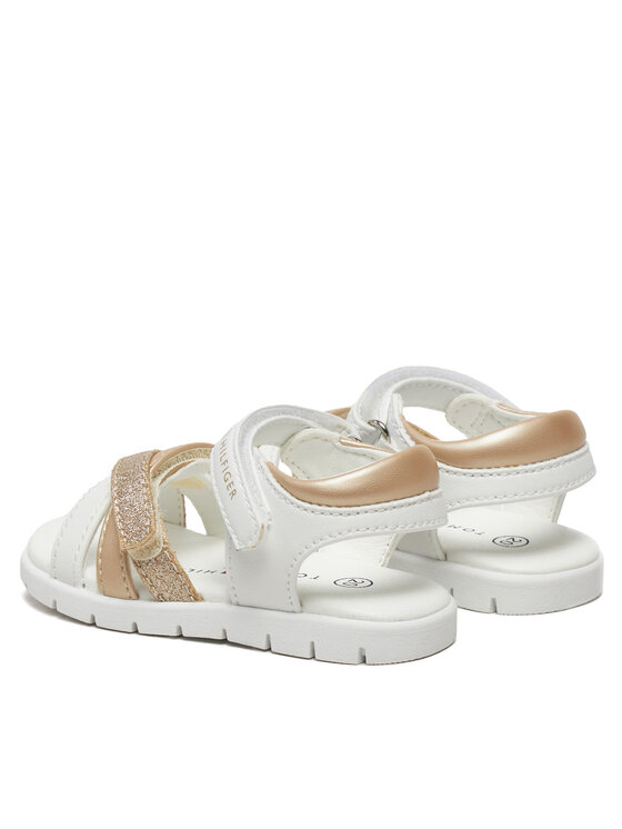 Tommy Hilfiger Tommy Hilfiger Sandały Velcro Sandal T1A2-33770-0273 M Biały