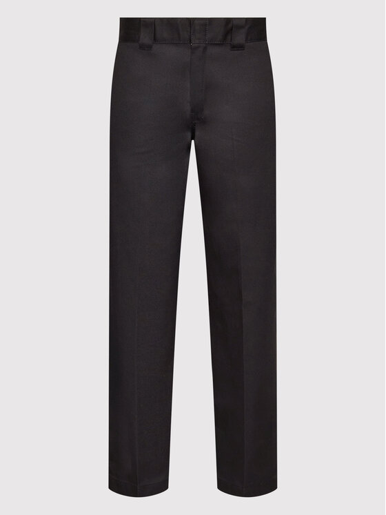 Dickies Dickies Bavlnené nohavice Work DK0A4XK9BLK Čierna Slim Fit