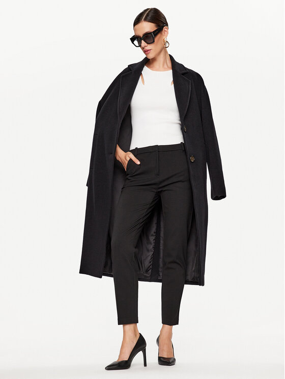 PINKO Pinko Hlače iz tkanine Bello 100155 A15M Črna Slim Fit