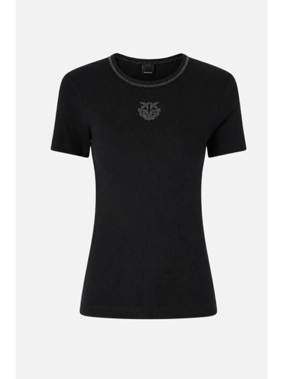 PINKO PINKO T-Shirt Brugherio Czarny Slim Fit