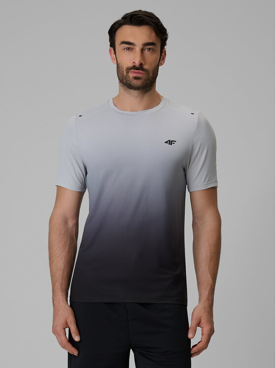 4F 4F Koszulka techniczna NO LIMITS Szary Regular Fit